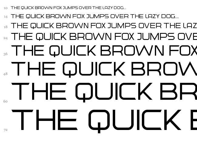 Outlier font waterfall